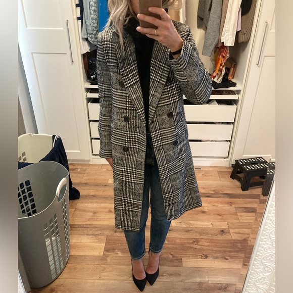 Long plaid coat - Picture 2 of 6